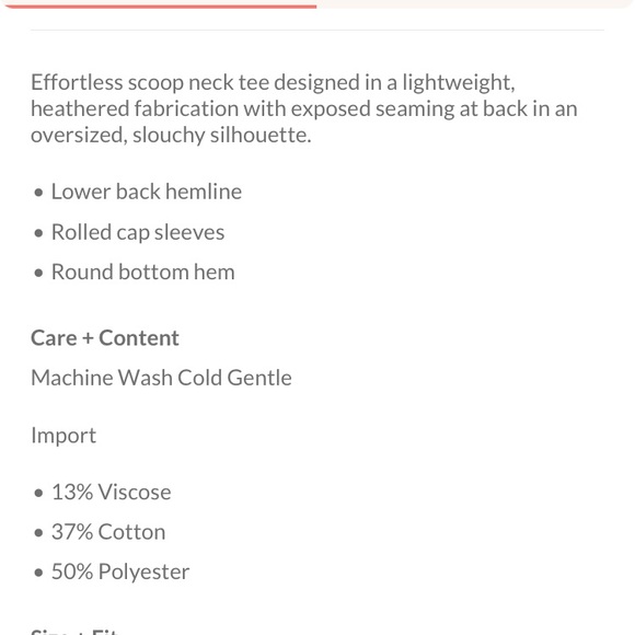 Free People XS sweetness tee - excellent condition - Picture 3 of 6